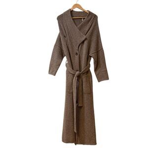 Soyer Women’s Cashmere Wool Maxi Cardigan  Size Small Sweater Coat